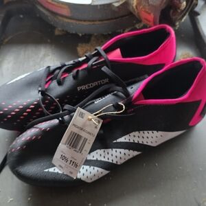 Adidas Predator Soccer Cleats Black and Pink